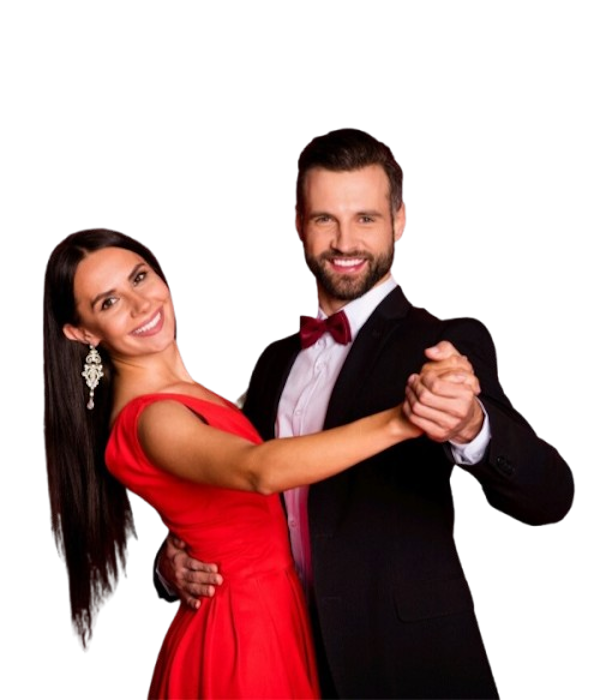 Felice coppia che balla a Como