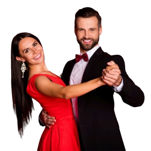 Felice coppia anziana che balla a Como